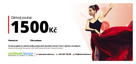 Dárkový poukaz v hodnotě 1 500 Kč